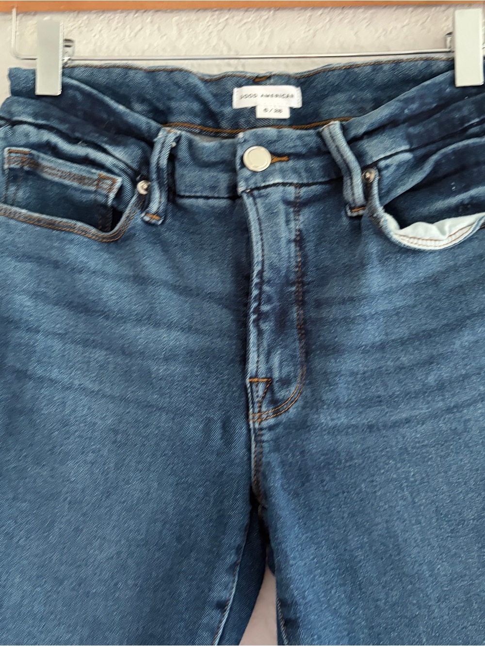 Good American Skinny Jean Women’s Size 6/28 Blue medium Wash pants - Picture 3 of 7